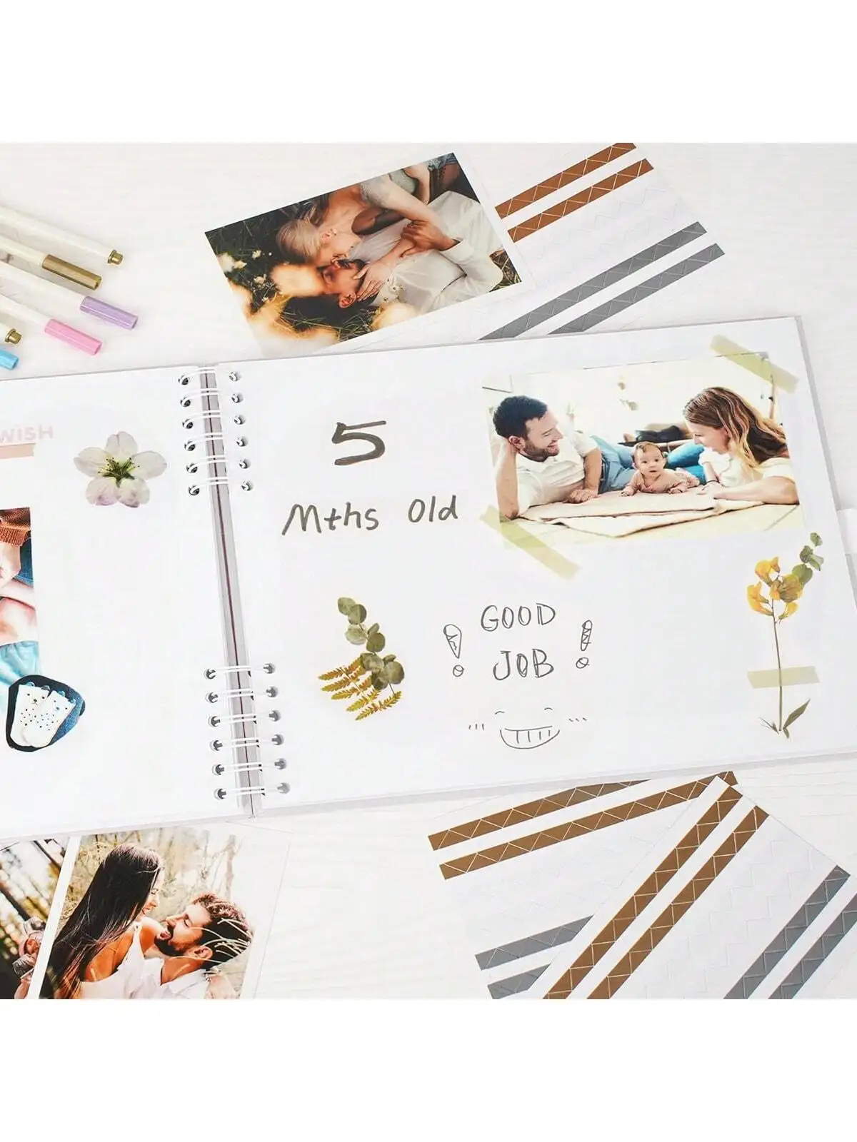 Scrapbook DIY Picture Book Album 40 Pages(29*20.5cm), Large Capacity, Pictures Album Book Birthday Wedding Anniversary image 4