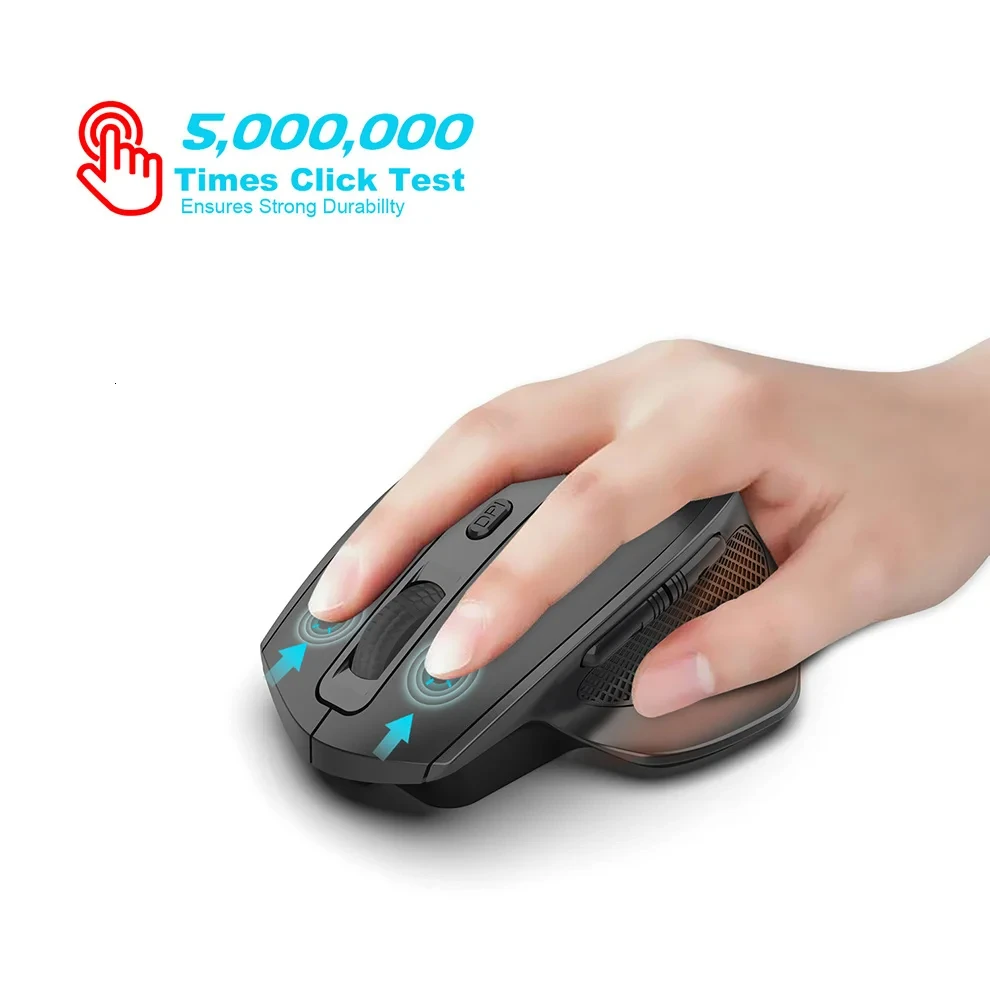 Rechargeable USB Wireless Mouse Right Hand Vertical Mouse for Laptop Computer Slient Click Gaming Mouse