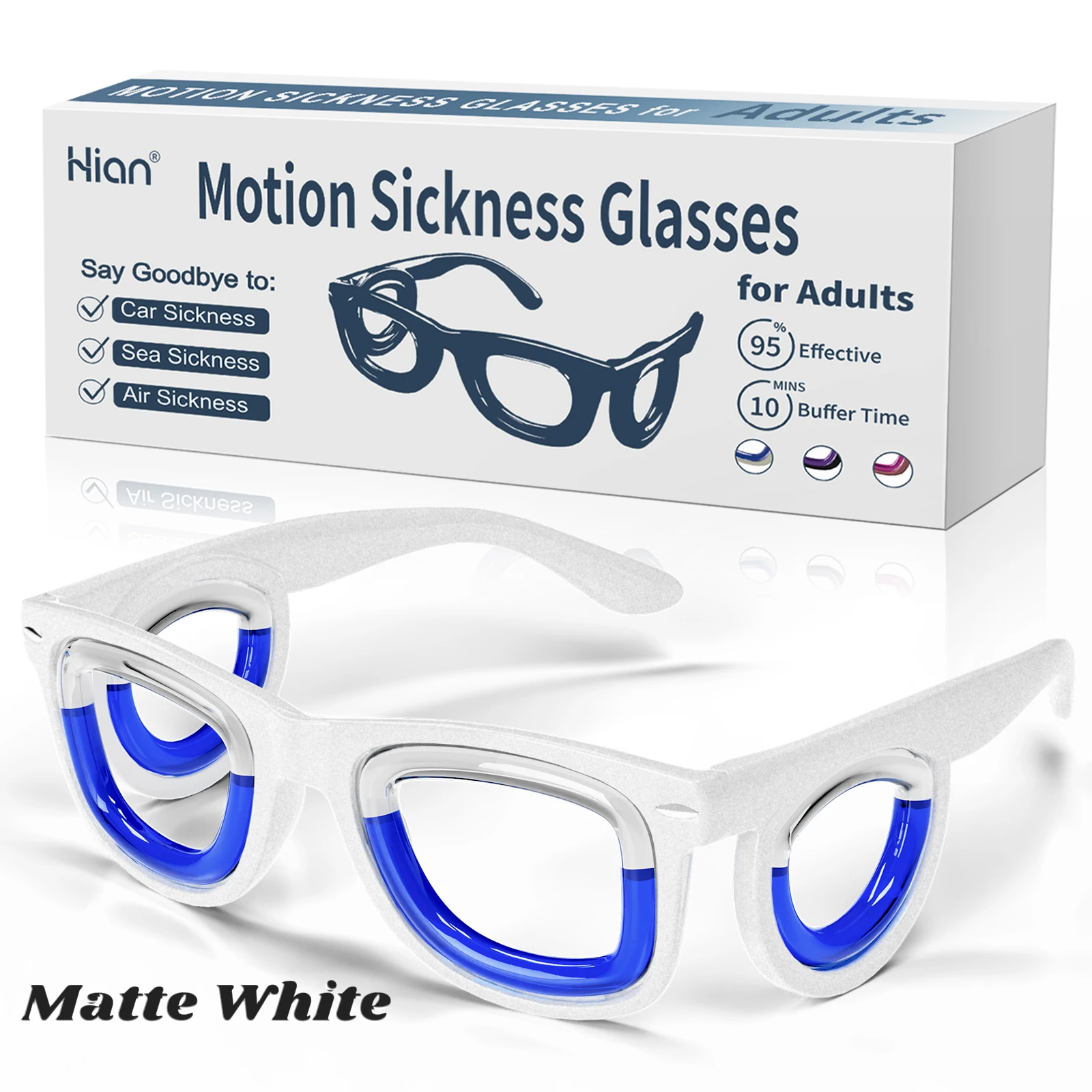 Anti-Bewegungskrankheitsbrille | Ultraleichtes, ergonomisches Design für Autos/Reisen/Cruises | Tragbare Übelkeitslinderung – Detail 2