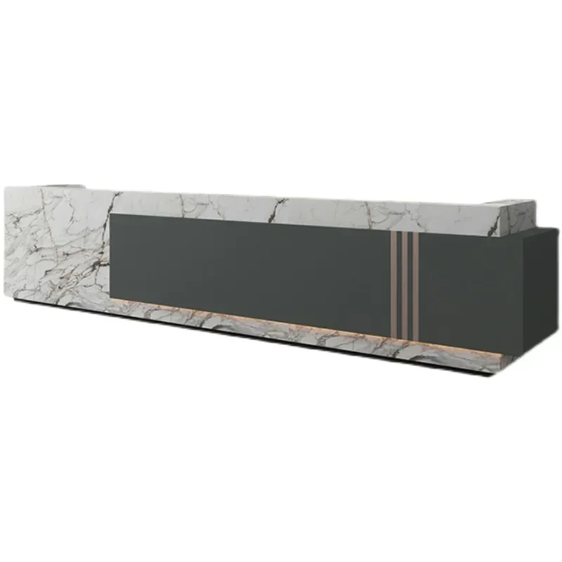 Garden Modern Reception Desk Consable Cashier Spa Vanity Reception Desk Coffee Shop Escritorios De Ordenador Furniture WJ15XP