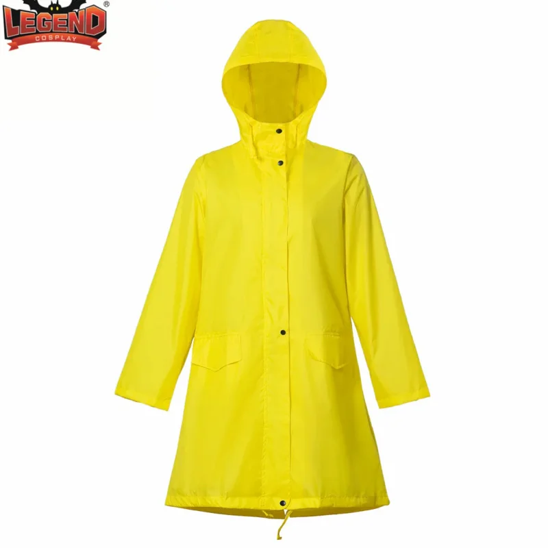 Coraline Jones Cosplay Costume Outfits Yellow Coat Movie Coraline Hooded Coat Cosplay Halloween Carnival Party Cosplay Costume