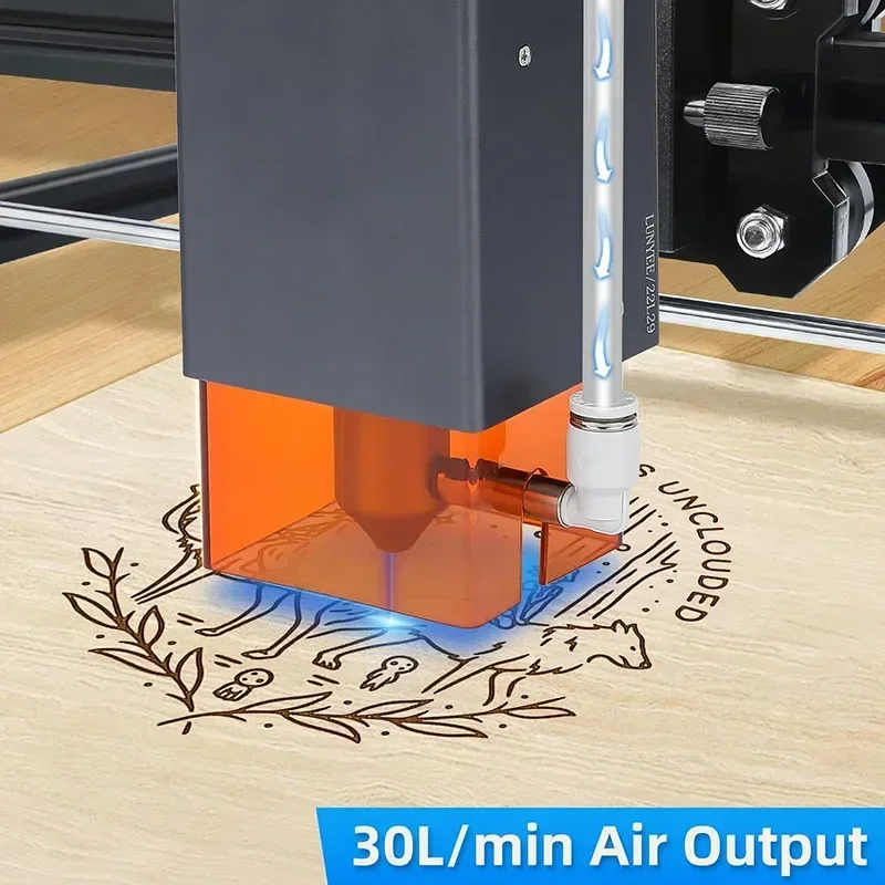 Luchtcompressor elektrisch magnetisch voor CNC lasergravure snijmachine, luchtpomp, aquarium en hydrocultuursystemen