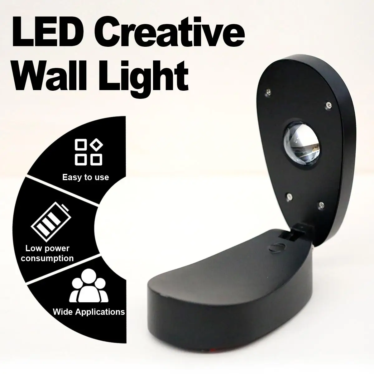 

5w Led Wall Lamp Creative Light 85-265v 3000k 6000k Rgb Mounted Adjustable Angle Waterproof Ip65 With remote Oval Lamps Home Ktv