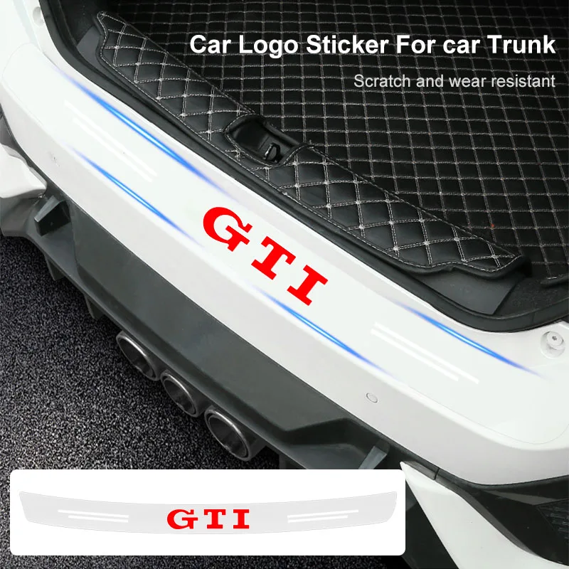 1 unidade de Emblema Adesivo 3D Transparente para Porta-Malas de Carro, Acessórios para Volkswagen Polo GTI B6 B7 T4 T5 Golf 4 5 6 Tiguan Jetta Gol