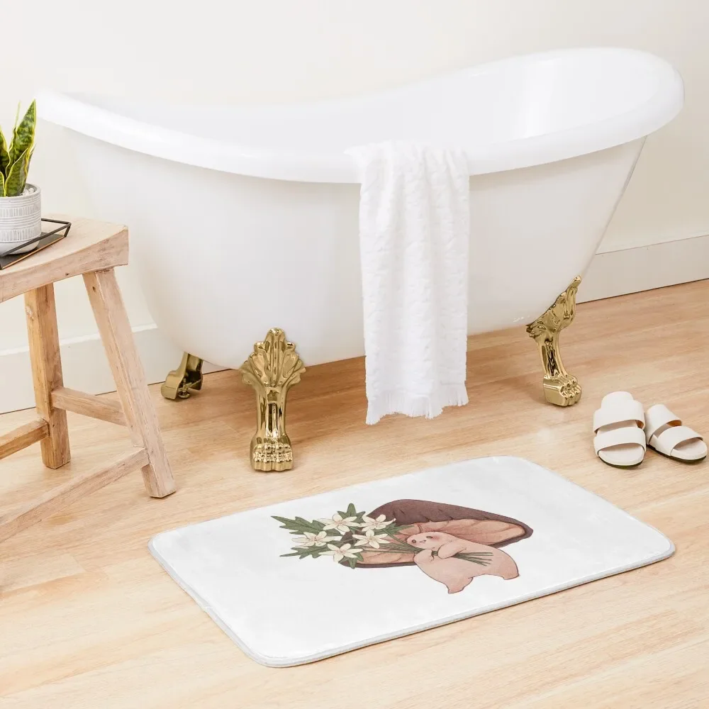 

Spring Flowers Bath Mat Toilet Floor Rug Bathroom For The Bathroom Mat