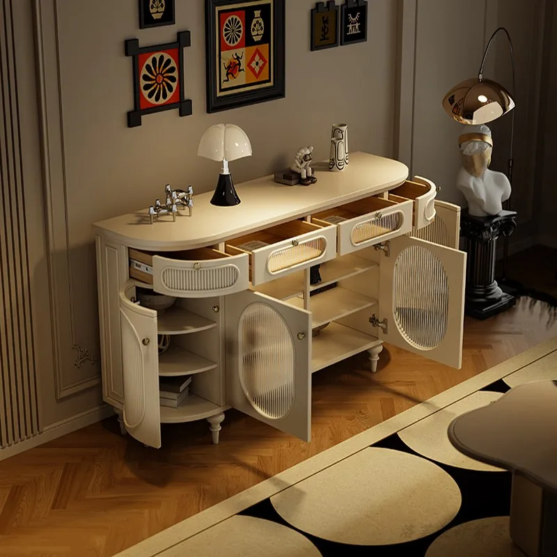 Cucina Soggiorno Mobili Armadio Per 3 Cassetti Armadio di Stoccaggio Vetrina Vetrina Organizzatore Decorativo Scatola di Stoccaggio Armadietto Casa