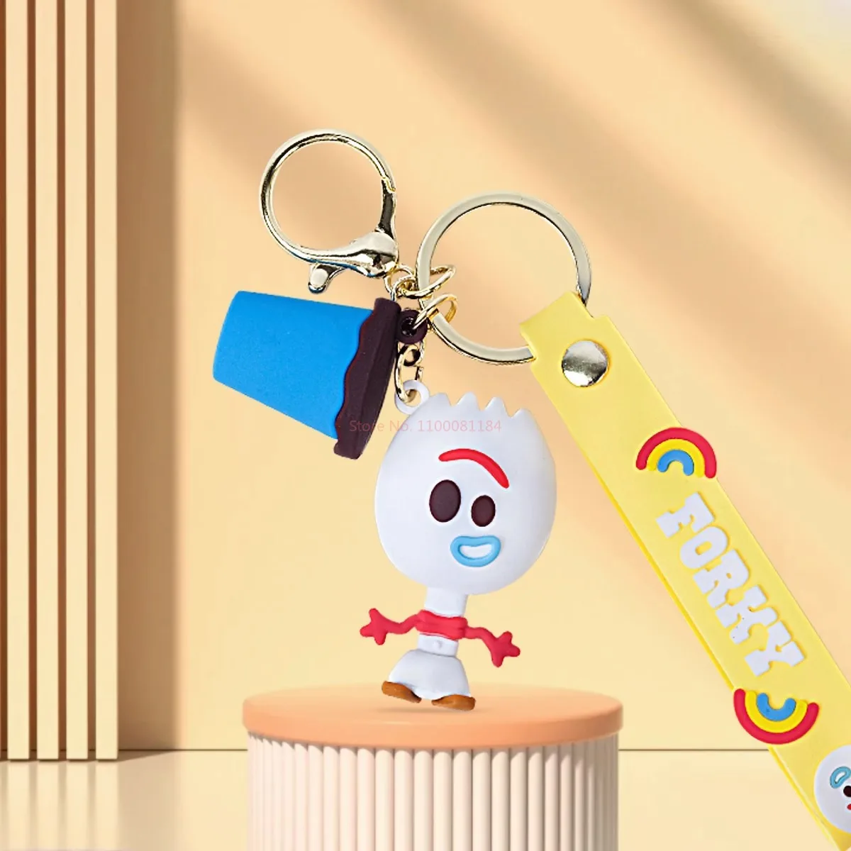Disney Toy Story Alien Keychain Anime Three Eyes Doll Keyring Bag Pendent Car Keyholder Accessories Toy Gift For Kids Friends