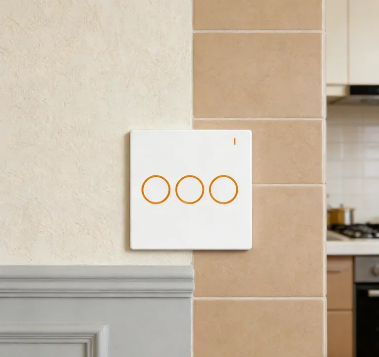 

Lanbon Factory Supply TUYA Wifi Push Button Smart Switch 1/2/3/4 Gang Smart Switch Work with Alexa and Google Voice Control
