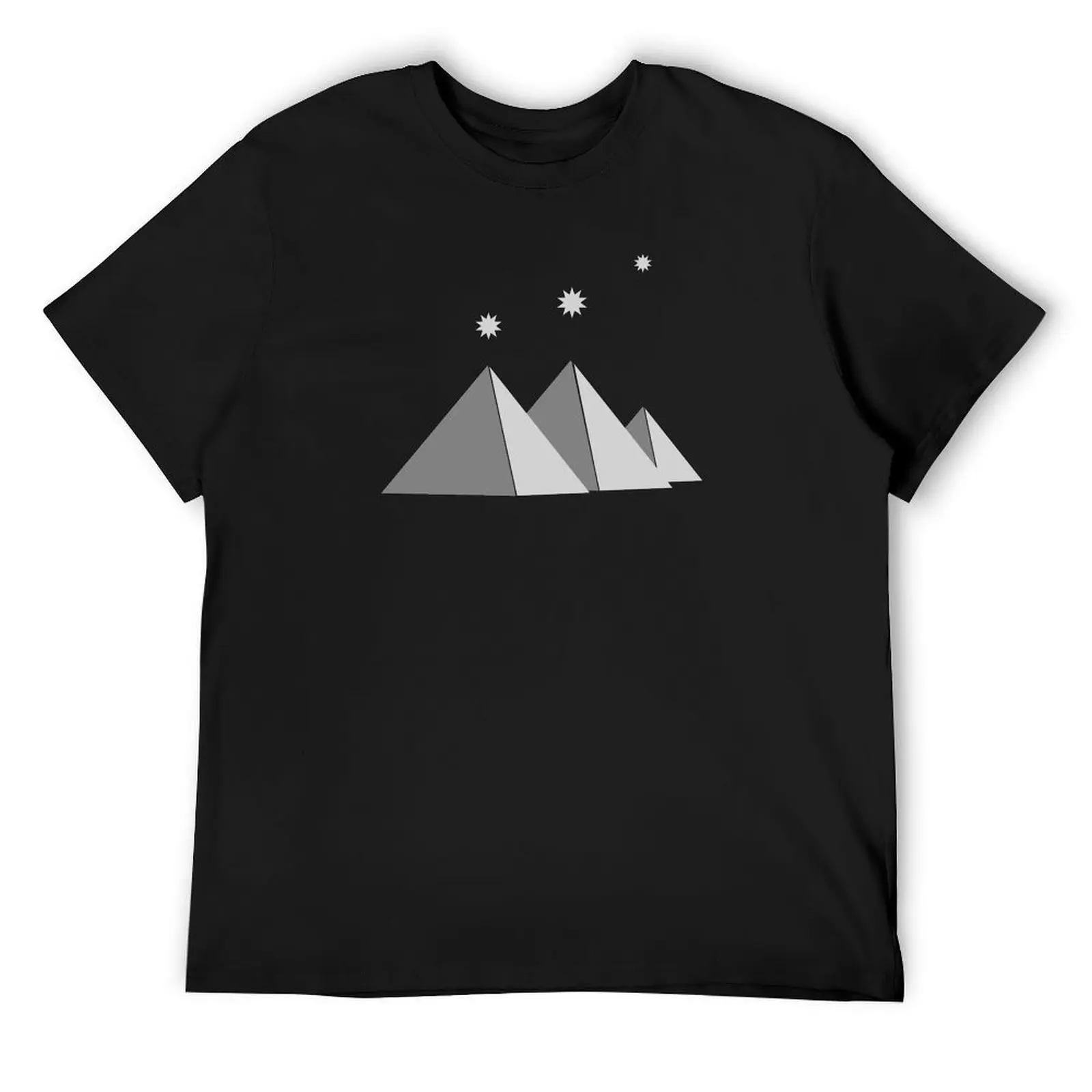 Giza Pyramids Stars of Orion's Belt T-Shirt anime shirts graphic vintage anime shirt Men's t shirts