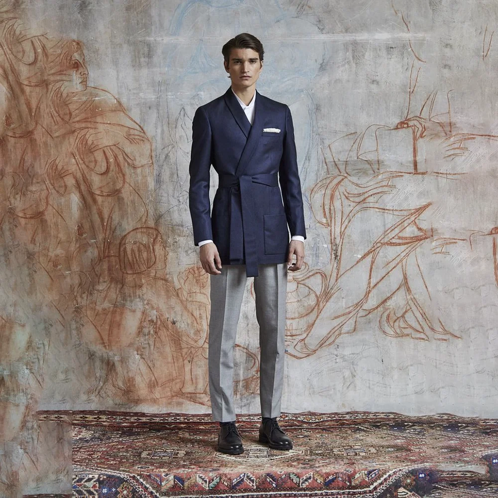 

Men's Suit 2 Pieces Jacket Pants Fashion New Style Dinner Party Clothing Casual Party Formal Blazer Set Roupas Masculino