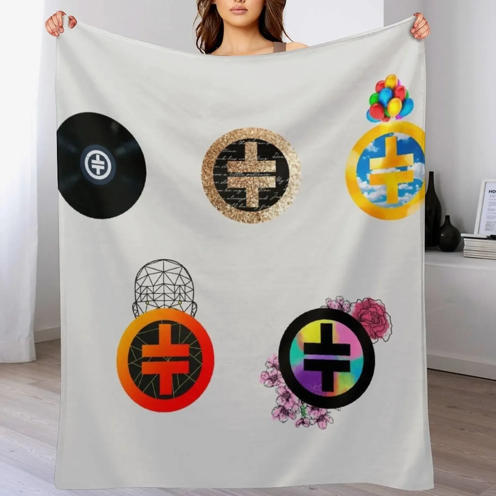 

Take That Chronology Symbol - Horizontal Version Throw Blanket Beach Camping Blankets For Baby blankets ands Blankets