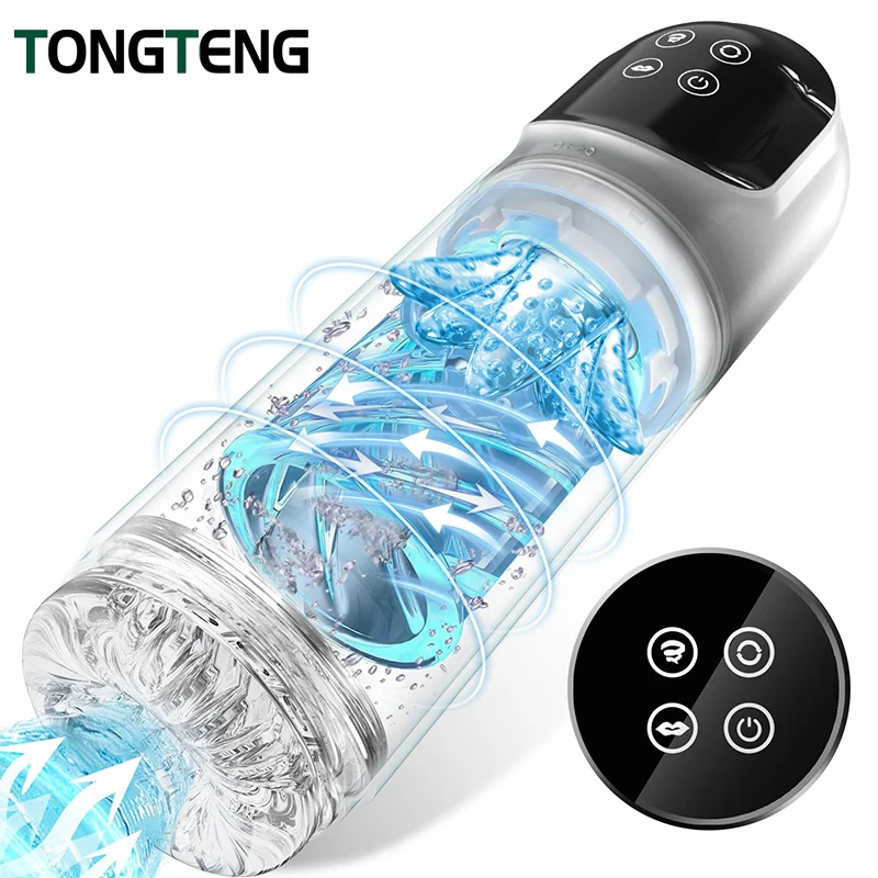 7 Rotating Sucking Water SPA Automatic Male Masturbator Cup Real Pussy Blowjob Machine Adult Masturbation Sex Toys For Men Male