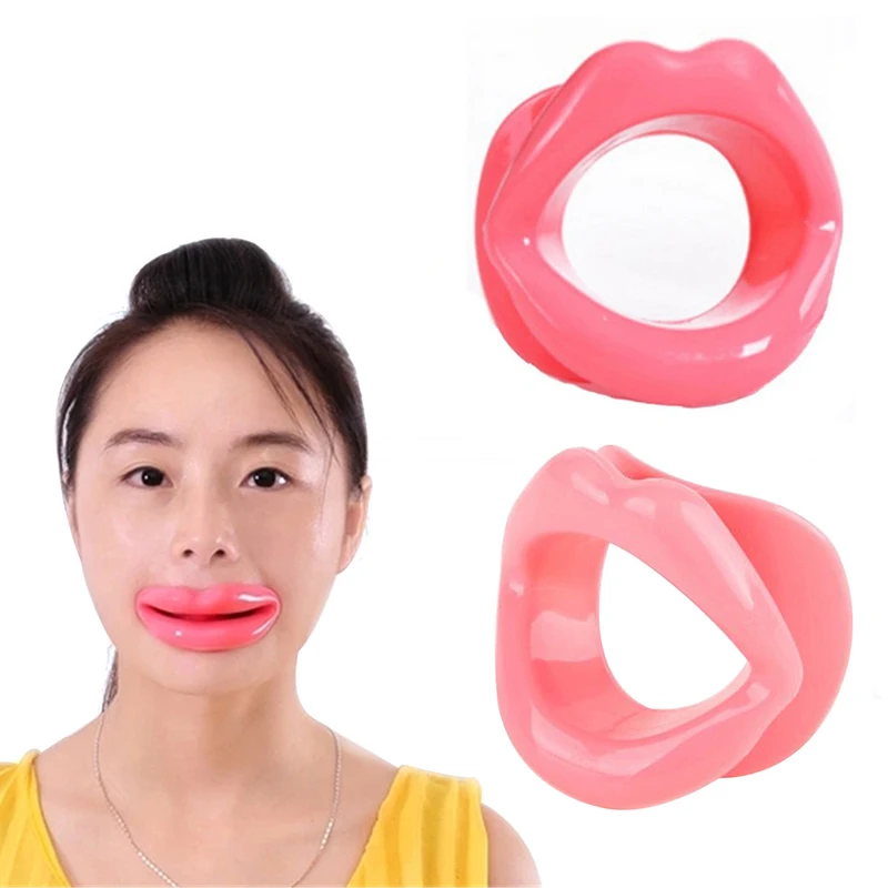 1~10PCS Silicone Rubber Face Slimmer Exercise Mouth Piece Muscle Anti Wrinkle Lip Trainer Mouth Massager Exerciser Mouthpiece