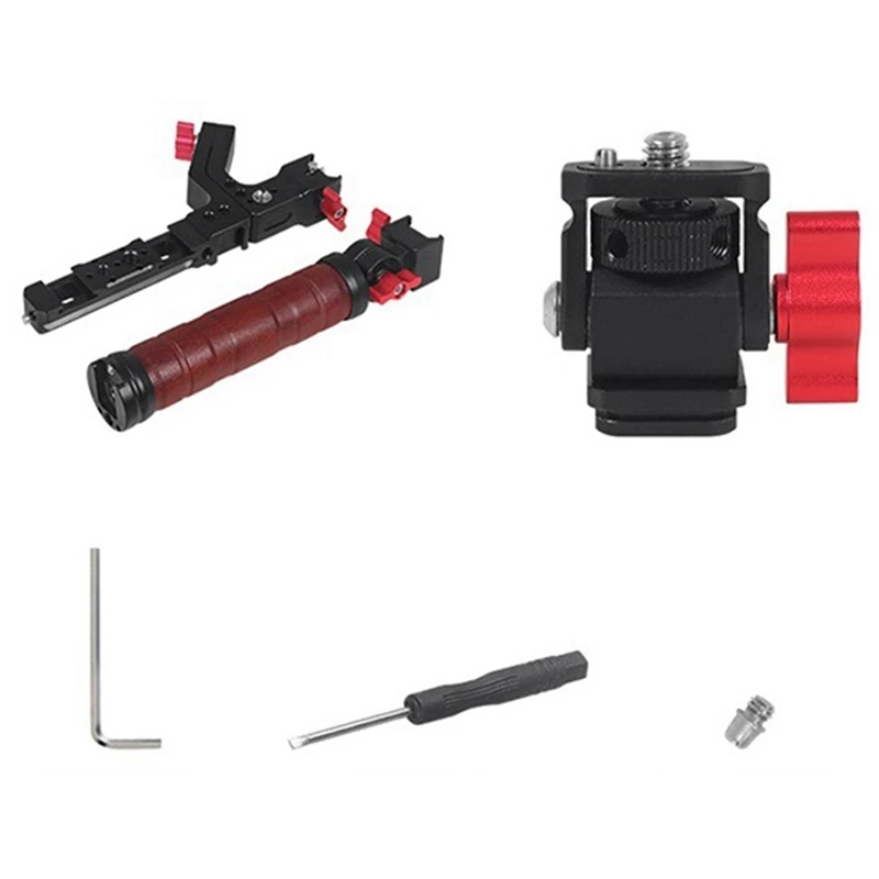 

Для ручного стабилизатора DJI, расширительный карданный кронштейн, многофункциональный складной двойного назначения, подъемная ручка из палисандра, прочный, C