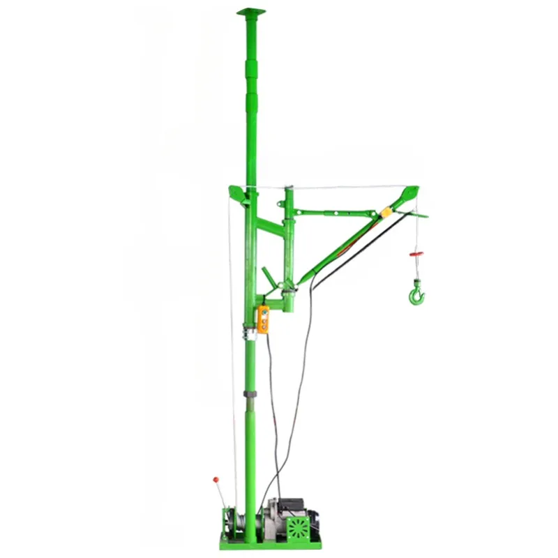 

Small indoor decoration electric 220V building column door and window household lifting crane