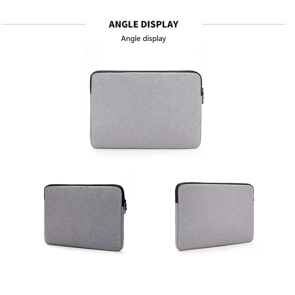 Denim-Laptop-Hülle 8-17 Zoll Schutztasche für Notebooks mit Fleecefutter – Detail 10