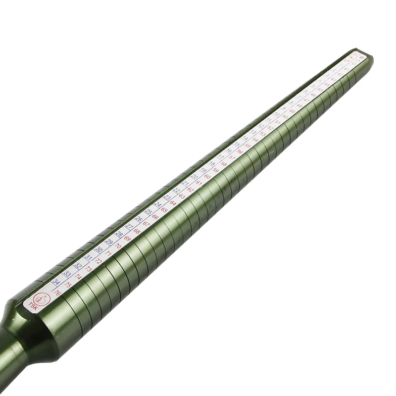 Green Four-scale Ring Stick JP/EU/US/HK Size Jewelry Ring Measurement Size Mandre Aluminum Ring Sizer Mandrel