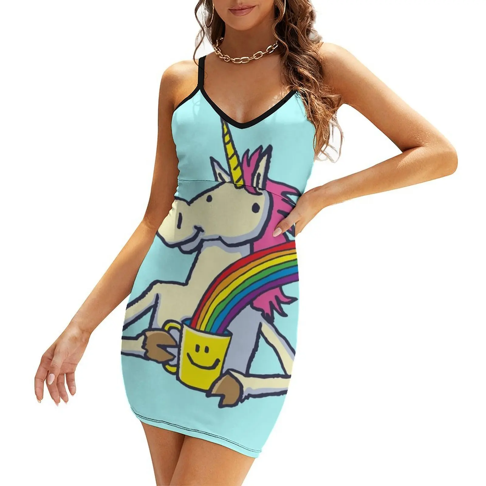

Unicorn Rainbow Coffee Sling Dress evening dresses luxury 2025 Dance dresses dresses for woman women's summer 2025