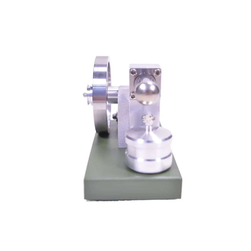 Modelo de motor de combustión externa Stirling de Metal, modelo de motor térmico, modelo de motor de un solo cilindro Stirling de alta velocidad y alta potencia