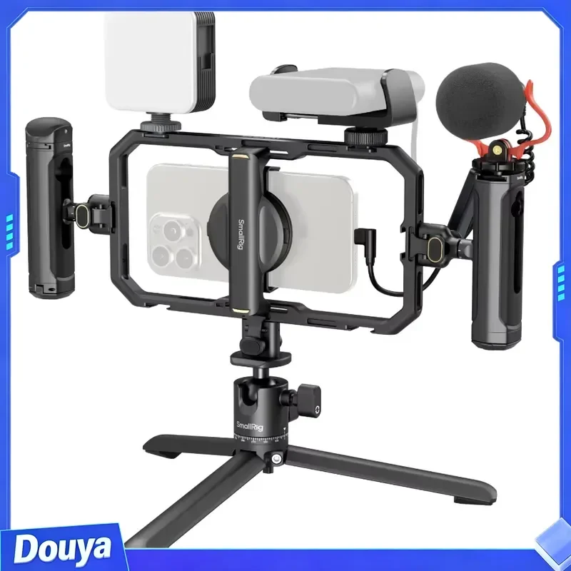 All-in-One Video Kit for Smartphone Creators with Audio and Lighting System Full Quick Pro Edition