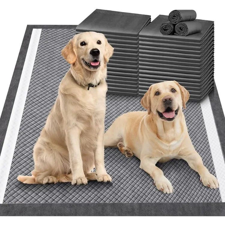 Gimars Upgrade controllo degli odori Extra Large XXL pastiglie per pipì al carbone per cani addensare 9 strati cuscinetti per pipì per cani Ultra assorbenti