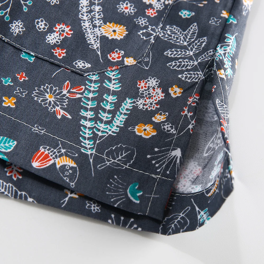 Tops de algodón con estampado de dibujos animados para médicos, uniforme Unisex para adultos, mangas cortas, Tops de enfermería