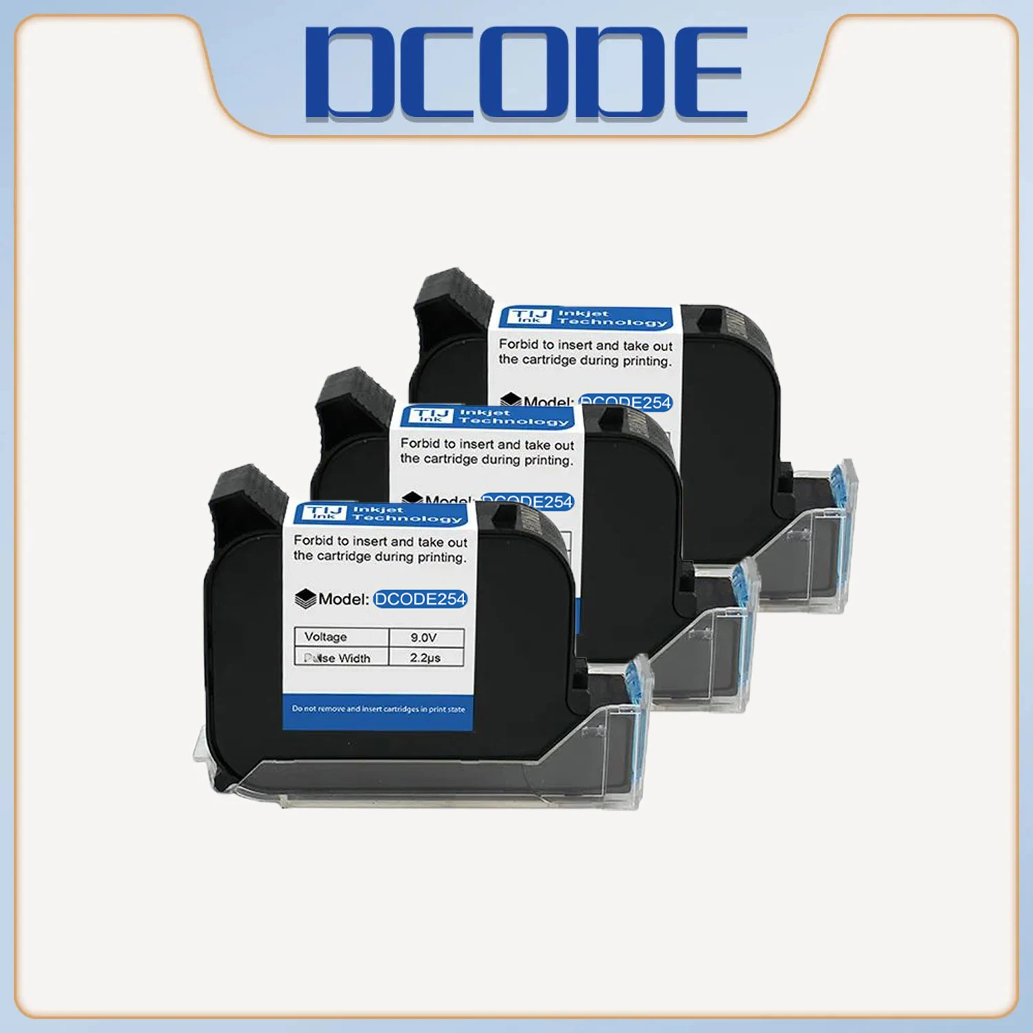 impressora a jato de tinta termica portatil cartucho de tinta solvente seco rapido impressora portatil desbloqueada tinta preta 254 mm dcode254 original 01