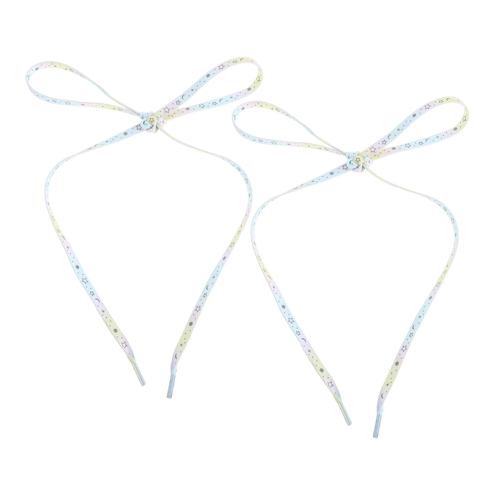 أربطة أحذية جالاكسي العاكسة تضيء أربطة أحذية رياضية مسطحة للرجال والنساء أحذية رياضية متوهجة إكسسوار رياضي