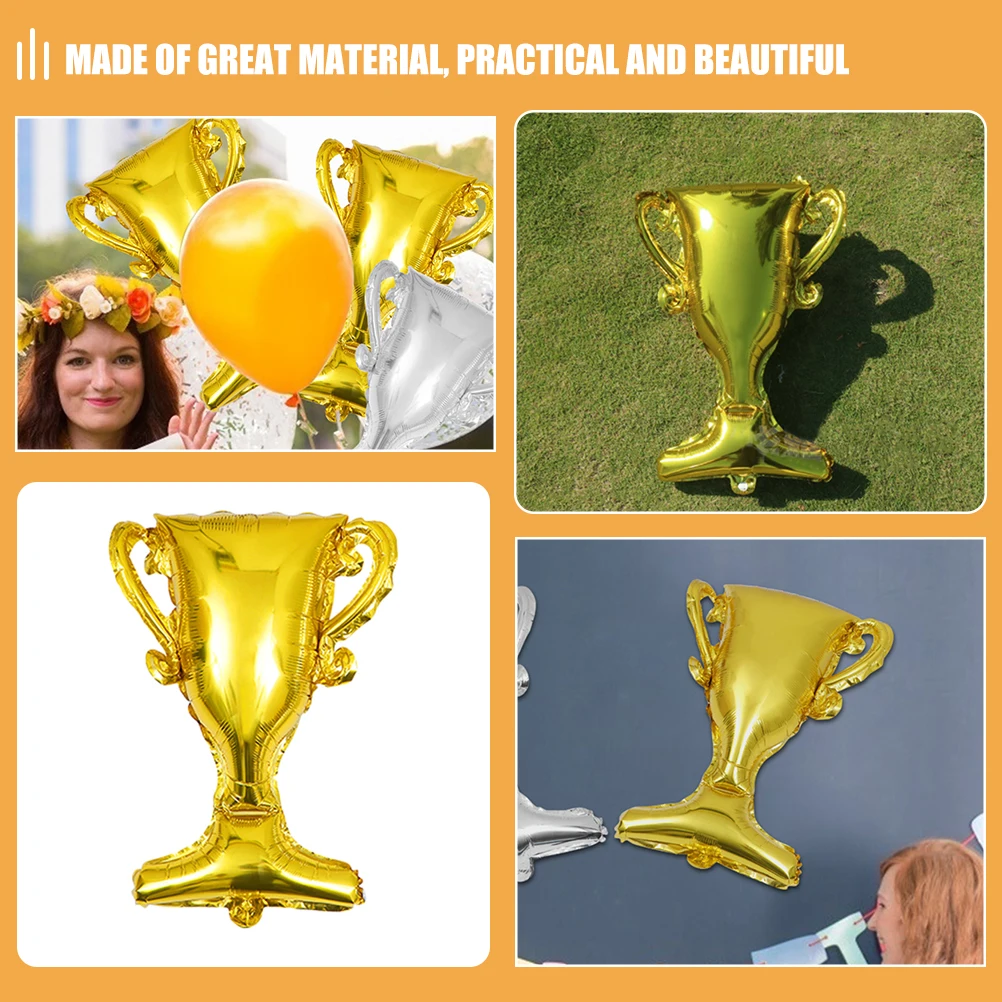 

10pcs Trophy Balloon Decoration 20 Aluminum Film Graduation Party Sports Balloons Props Champion Award