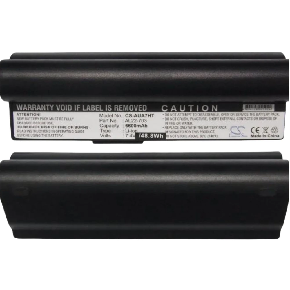 

Li-ion Notebook, Laptop Battery for Asus,7.4V,6600mAh,Eee PC 703 Eee PC 900a,AL22-703 SL22-900A SL22-703