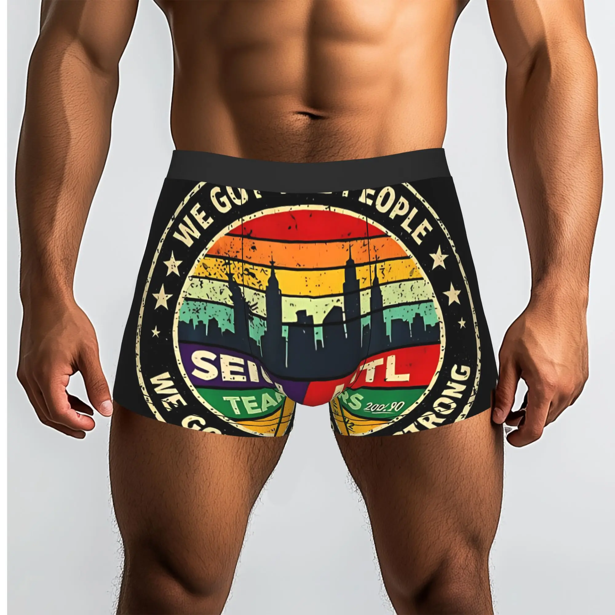 Utla Seiu Aala We Got The People  Labor Movement Underpants Breathbale Panties Male Underwear Print Shorts Boxer Briefs