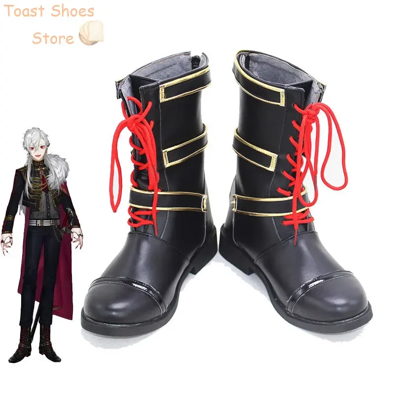 

Kuzuha Обувь для косплея Хэллоуин Карнавальные ботинки VTuber Опора для косплея Обувь из искусственной кожи Костюм Опора