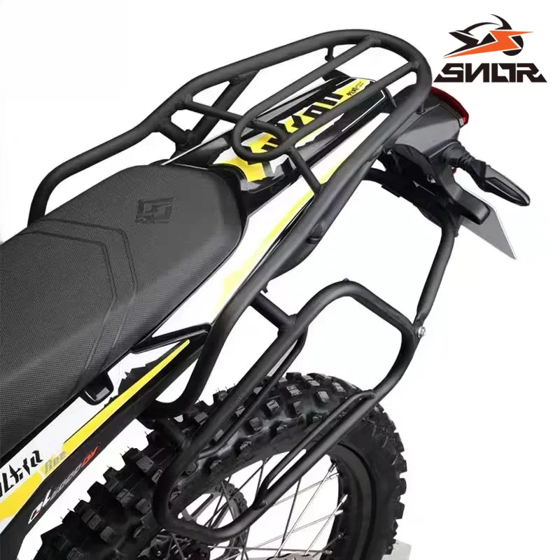 SNOR Rear Luggage Rack Side Bag Support Bracket Complete Kit For SURRON Ultra Bee Electric Off-Road Dirt Bike Accessories