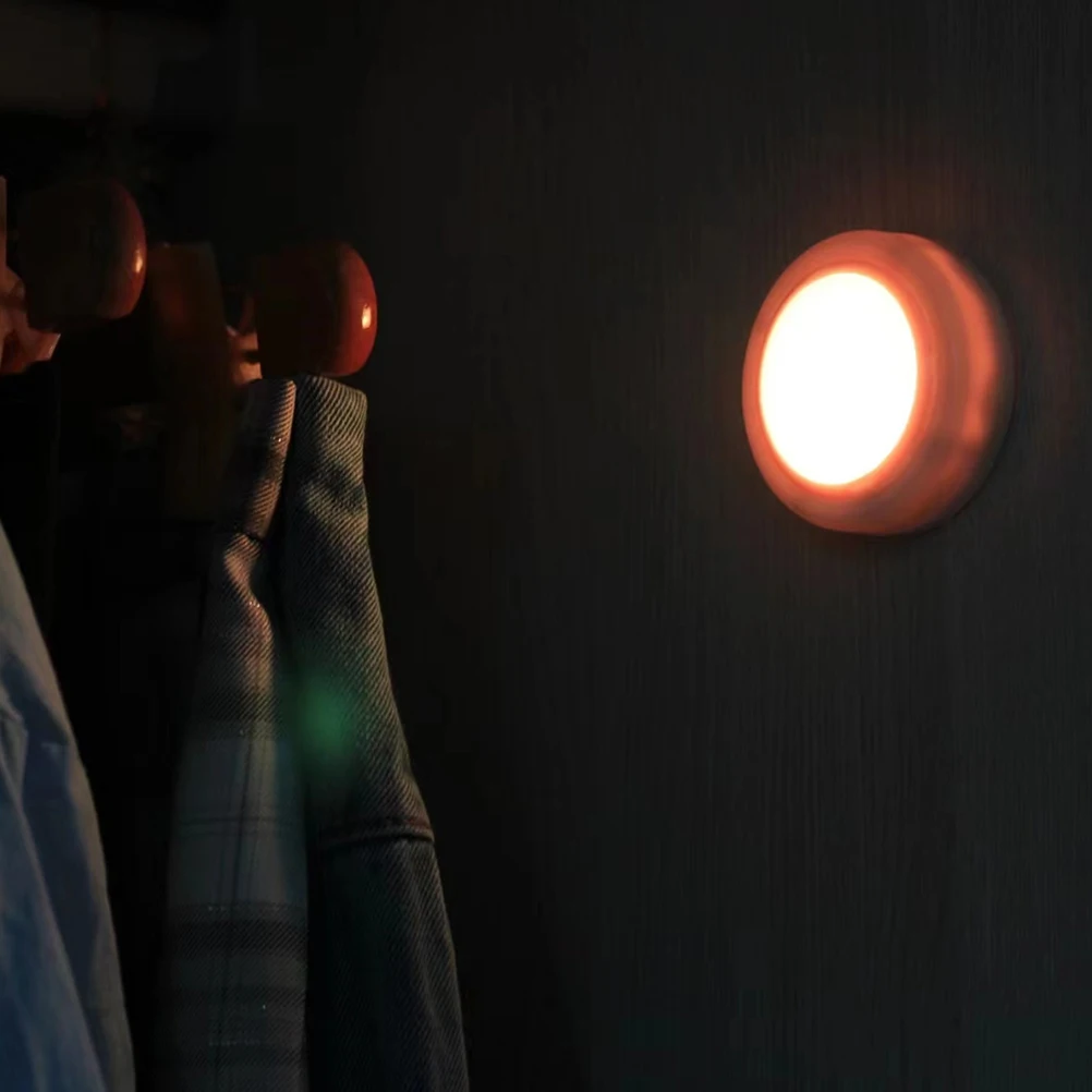 

4pcs Remote Control Night Light Kitchen Operated Puck Lights Wireless Mini Led Under Cabinet Touch Button