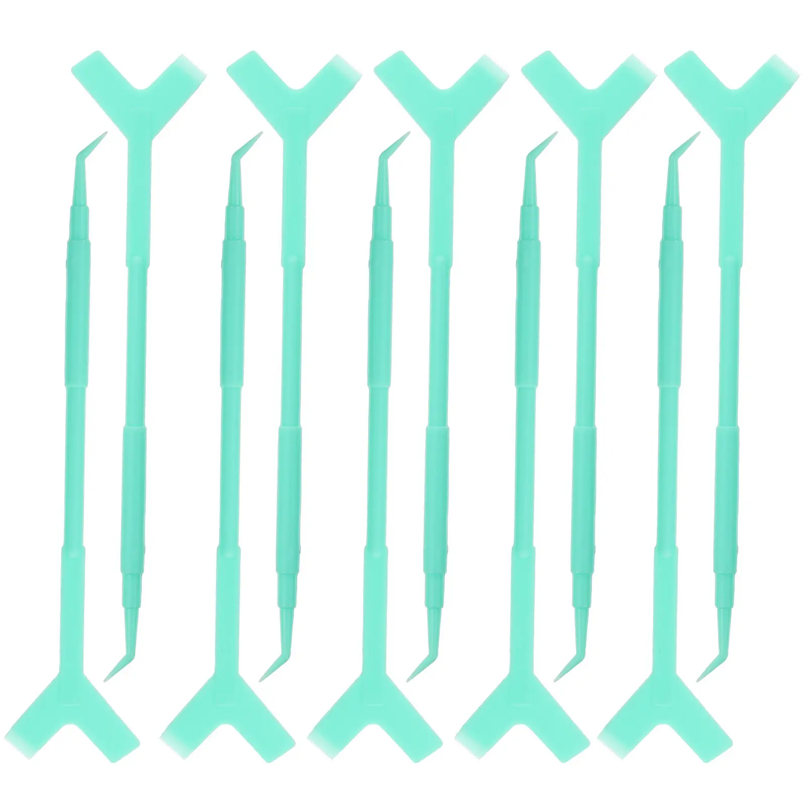 10Pcs Comfort Grip Y-Style Eyelash Lift Perm Brush Comb for Long-Term Use Lash Separation Lifting Salon Professional