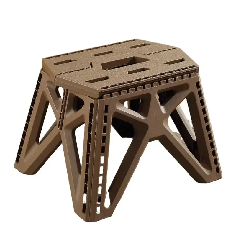 Camping Chair Square Stool Folding Beach Chair Outdoor Portable Playa High Load-bearing Handle Design Durable Fishing Foldable