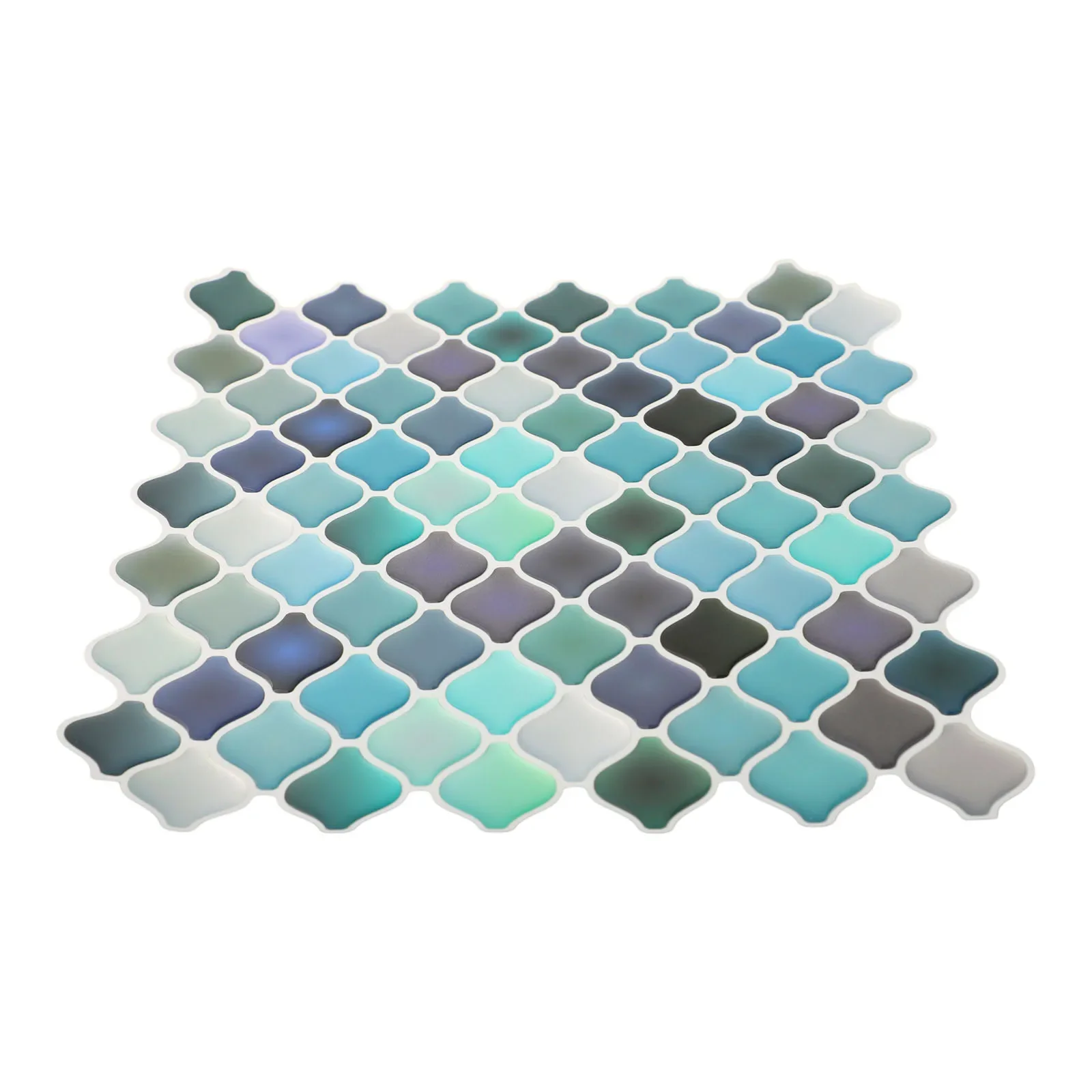 21.3*25cm DIY Tile Sticker PET Mosaic Vinyl Backdrop Floor Background Bathroom Decoration Waterproof Oil Proof