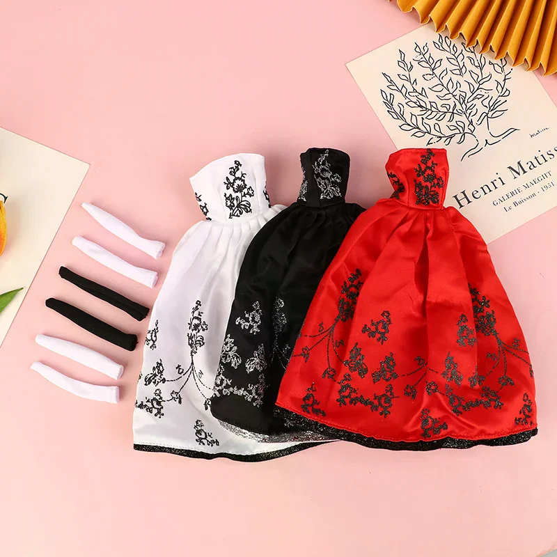 For 11inch Doll Doll Clothes Princess Dress Banquet Party Beautiful Dress Embroidery Tulle Dress