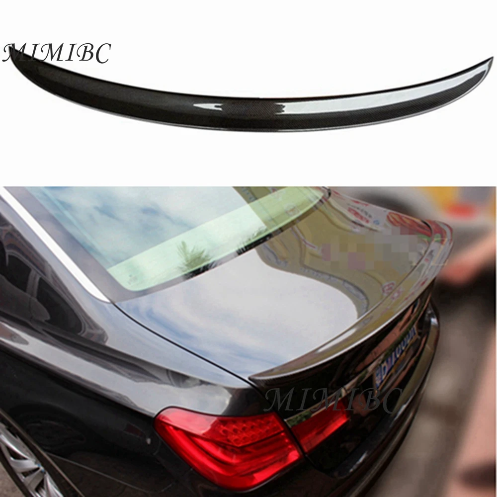 

FOR BMW F01 F02 F03 F04 Rear Trunk 7 Series AC style Glossy black Carbon fiber Forged carbon Spoiler Wing Tail Lip 2010 - 2015