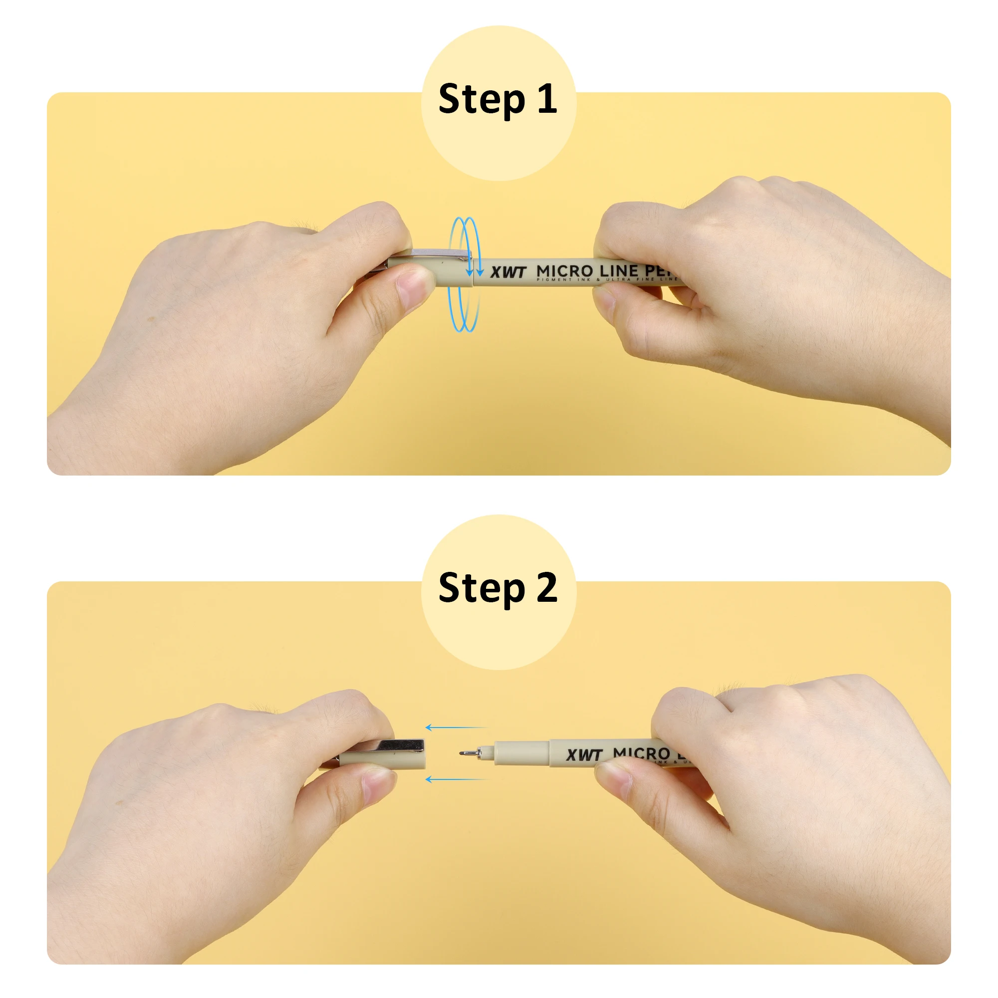 Black Micro Fine Pen 13/16Pcs Waterproof Pigment Liner Micron Pen Marker Set Sketch Hook Line Needle Pen Art Manga Outlining Pen