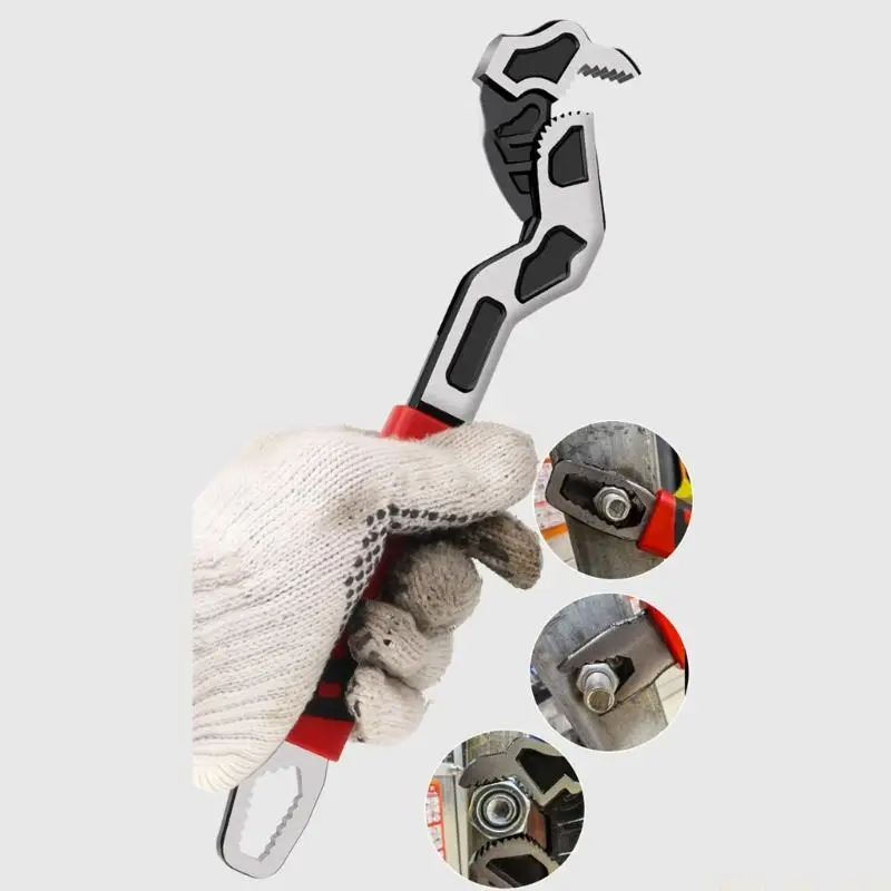 A2BE MultiFunction Adjustable Spanner SelfAdaptive Design High Strength Grip