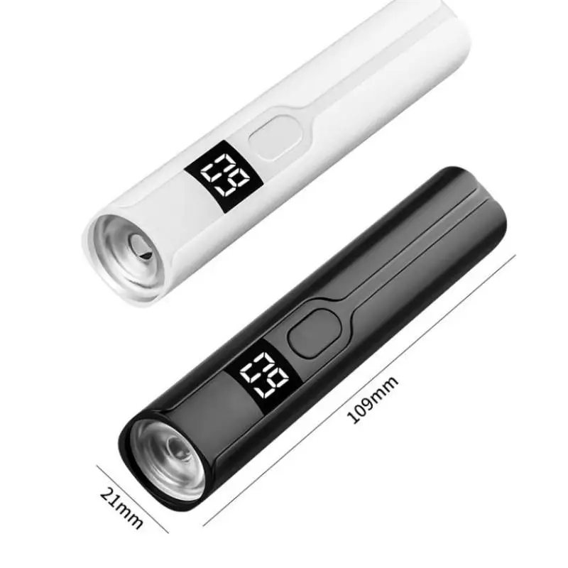 Lampada da scrivania professionale a LED UV per unghie con display Mini lampada UV portatile ricaricabile per essiccatore per unghie per unghie rimovibile