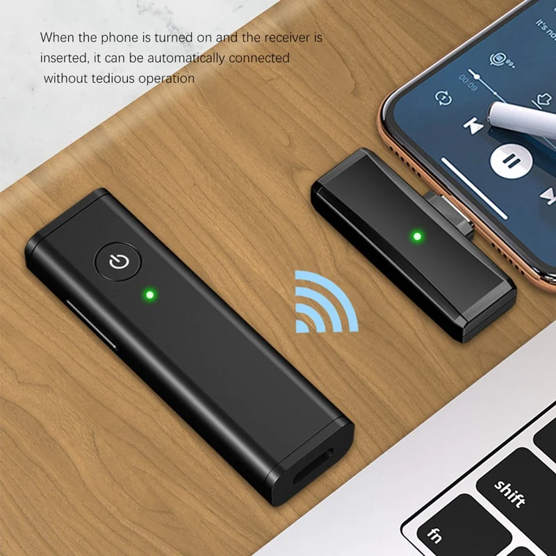 Tipo-C Microfone Lavalier sem fio, Telefone Android, YouTube, Facebook, Live Stream, Entrevistas, Vlogger