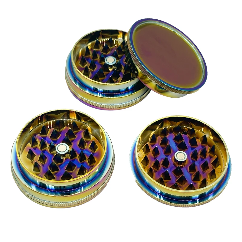 Immagine 4: Smerigliatrice colorata da 53 mm realizzata in materiale plastico per ingredienti alimentari e spezie utensili da cucina regalo di compleanno
