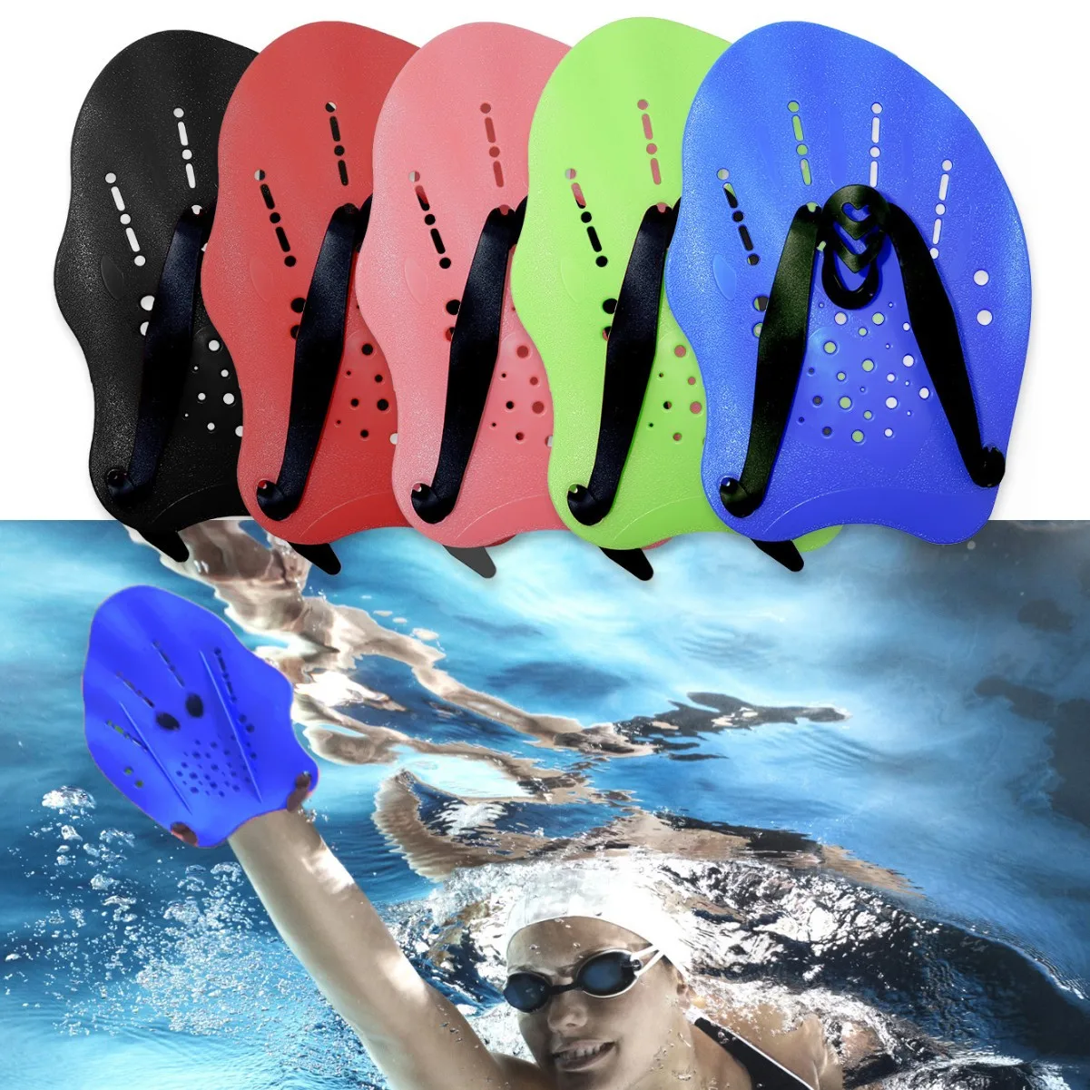 

Factory Spot Diver Webbed Paddling Swimming Palm Children Adult Swimming Aid Freestyle Gloves Butterfly Breaststroke Hand
