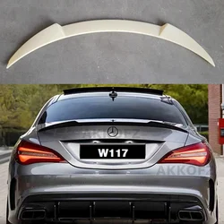 For Mercedes-Benz CLA W117 C117 CS Style Carbon Look Rear Spoiler Trunk Wing 2013-2019 Gloss Black