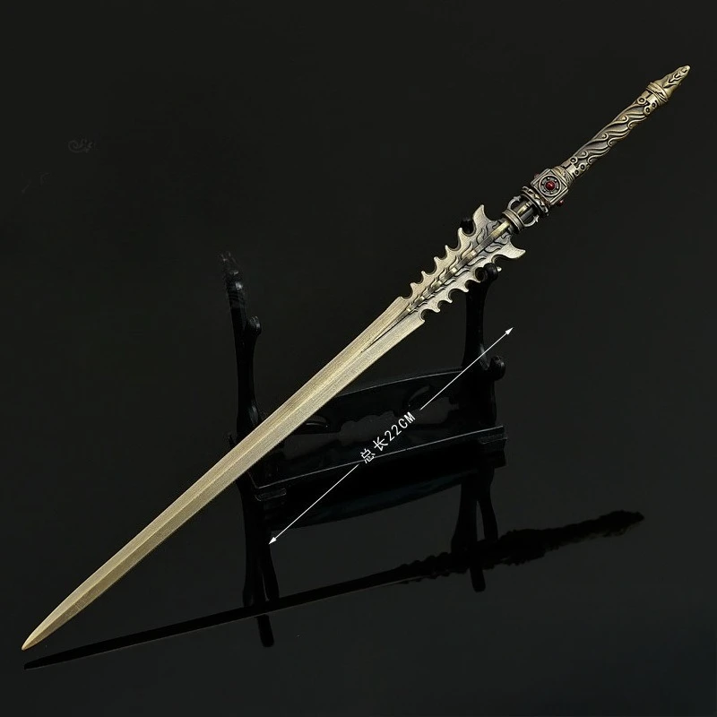 22 cm/8,66 in Spielperipheriegeräte Tägliches Schwert Altes China Kalte Waffen Modelle Cosplay Prop Nahkampfmesser Metallhandwerk Ornamente Spielzeug