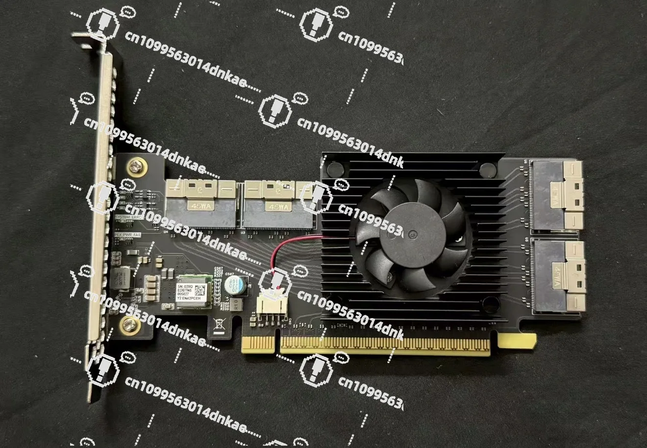 Split Expansion Card Plx8749 4 SFF8654 U2 Hard Disk Network Interface Graphics Card Compatible with External Storage Devices