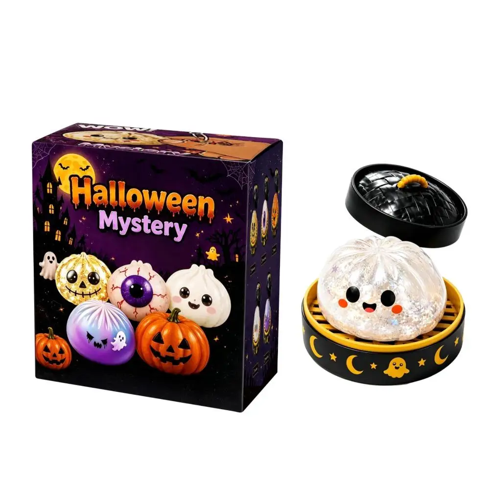 Halloween-Teigtaschen-Quetschspielzeug, Glänzendes Glitzer-Soft-Fidget-Spielzeug, Kürbis-Augapfel-Geister-Stil, Stressabbau-Party-Überraschungsgeschenk – Detail 4