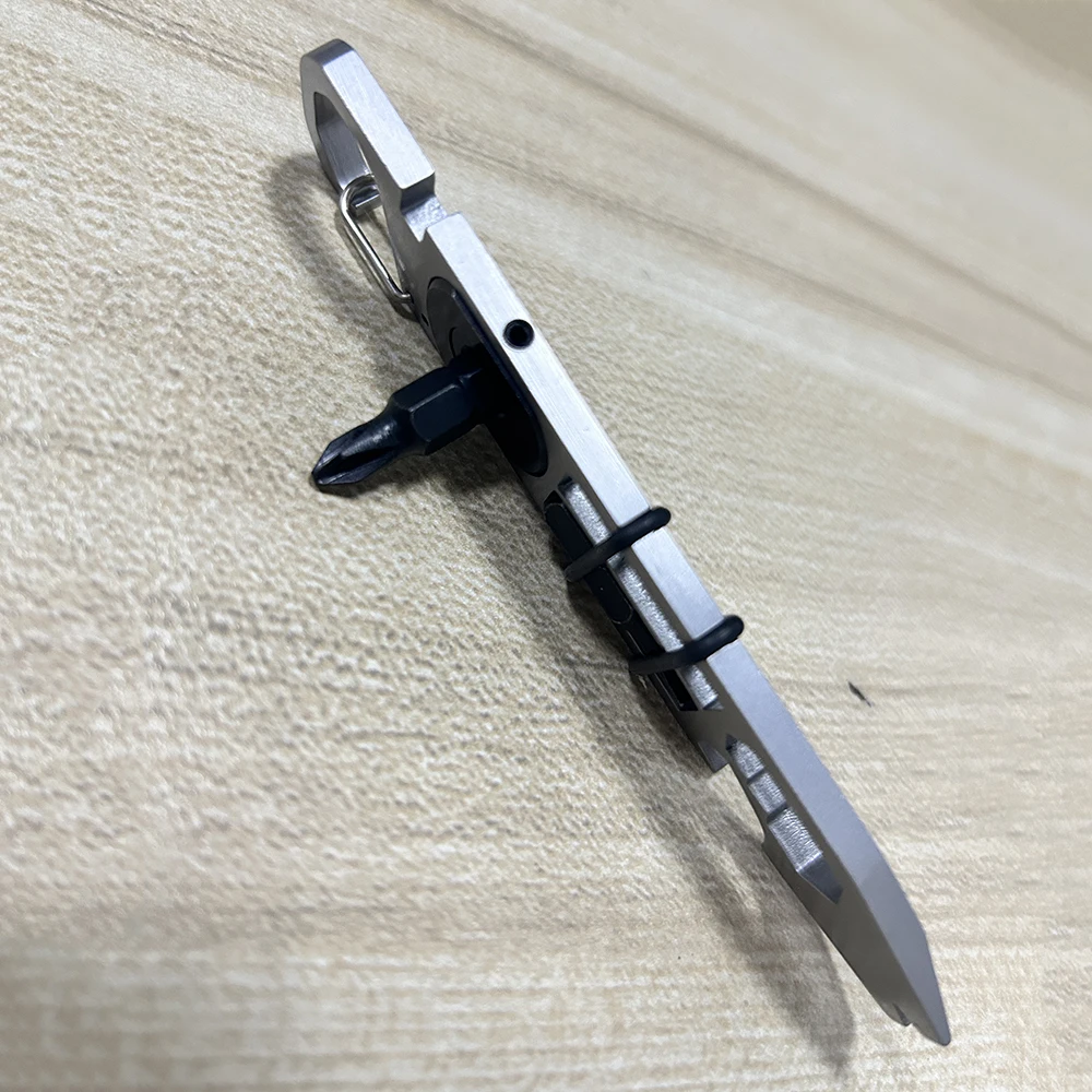 EDC Multifunction Crowbar Double-sided Ratchet Wrench Outer Hexagonal Wrench 6#7#8#10# Bottle Opener 4mm Bicycle Spoke Wrench